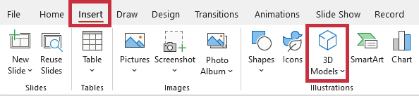 Insert 3D PowerPoint Elements