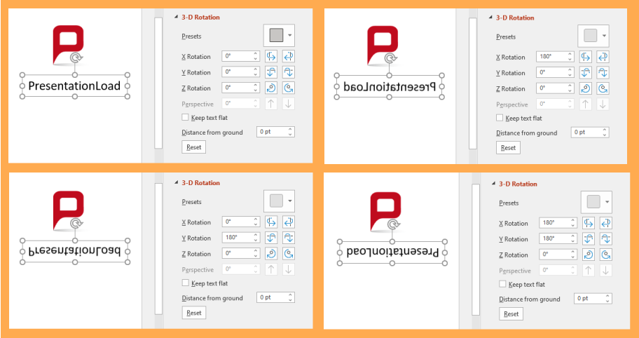 flip images in PowerPoint 12