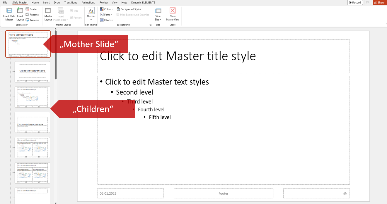 powerpoint slide master in powerpoint mother slide