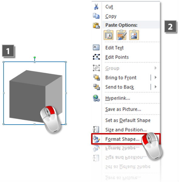 How to color 3D objects (steps 1-2)