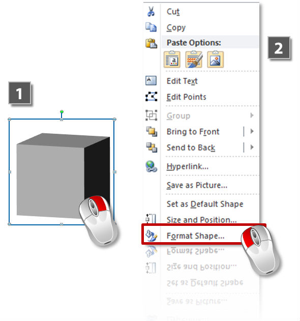 How to fill 3D objects with images (steps 1-2)