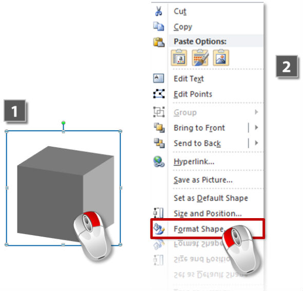 How to give 3D objects a gradient fill (steps 1-2)