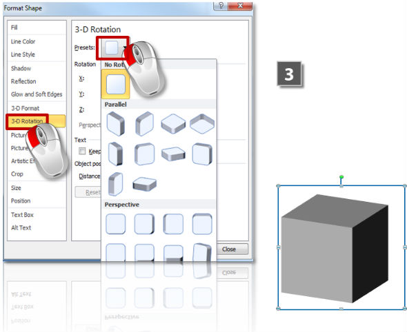 How to rotate 3D objects (step 3)