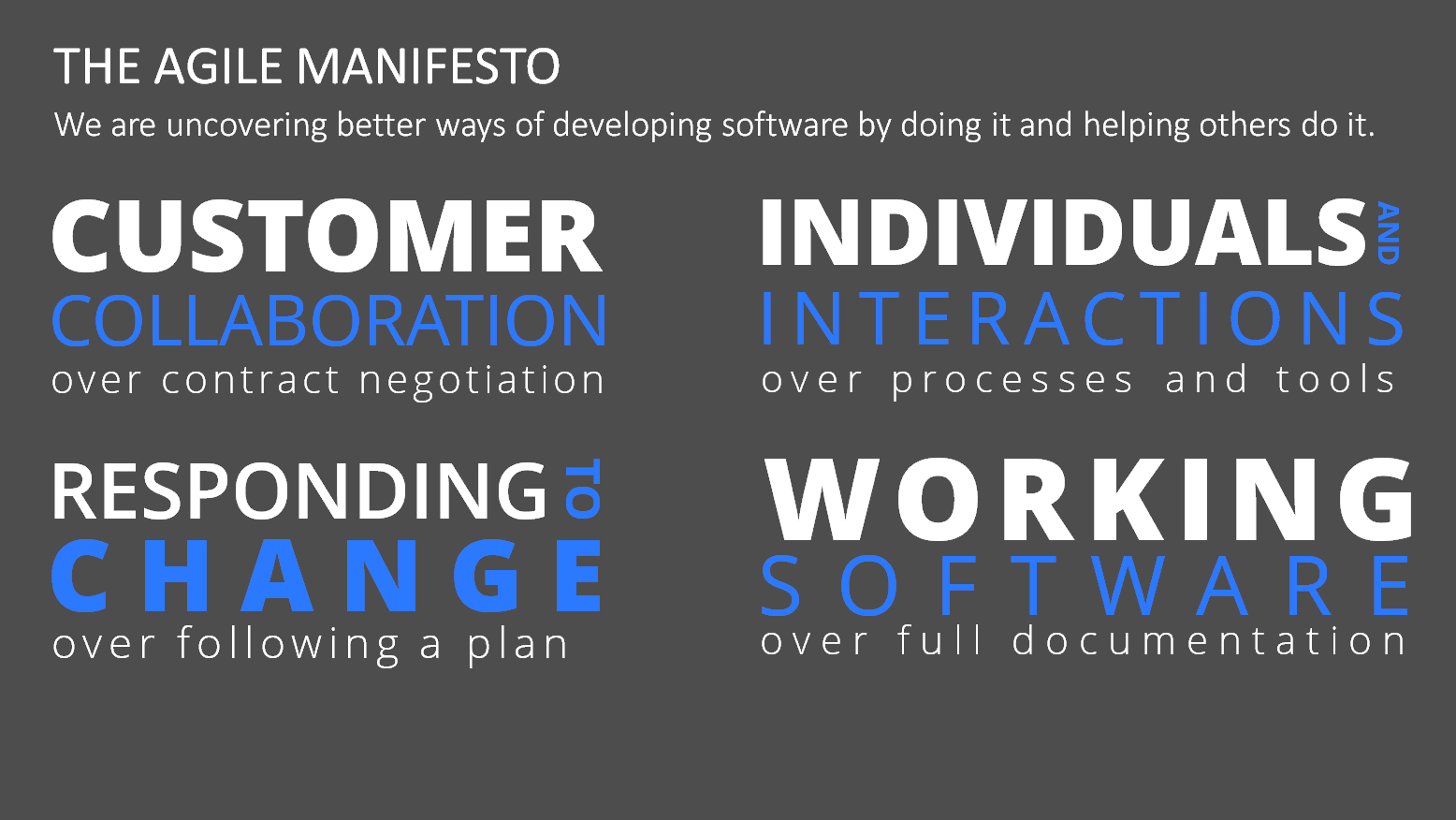 agile manifesto powerpoint