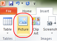 1 powerpoint insert picture