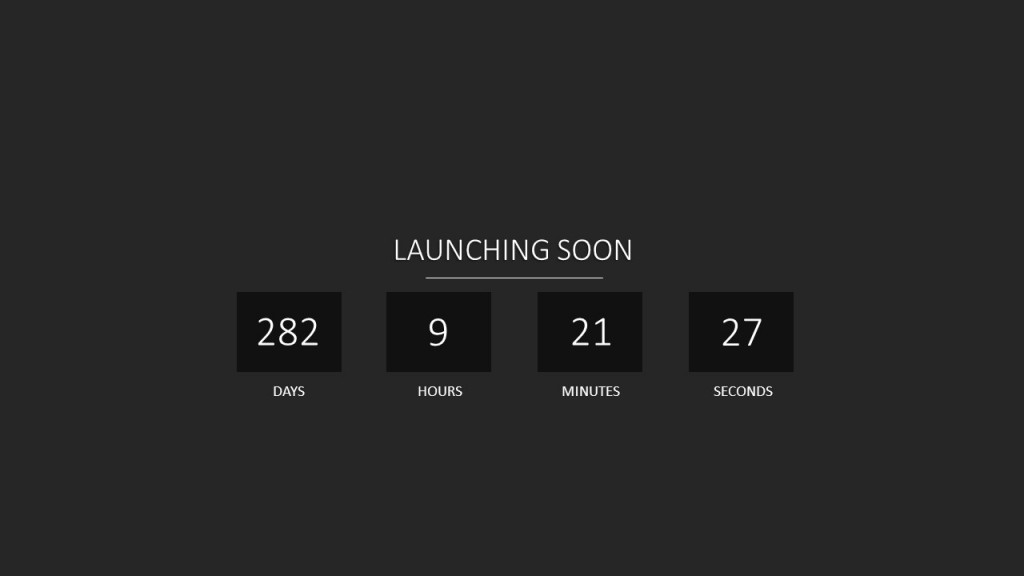Time until your next event (in days, hours, minutes and seconds)