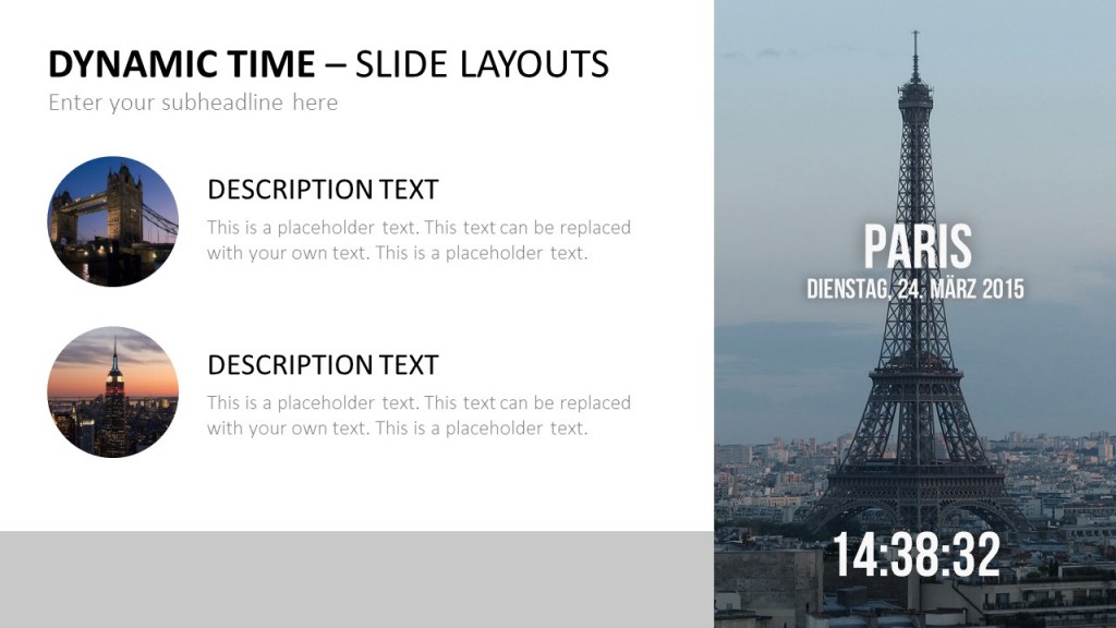 Illustrate dates in different formats