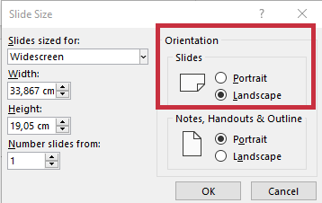 change powerpoint slide format: changing from 4:3 to 16:9