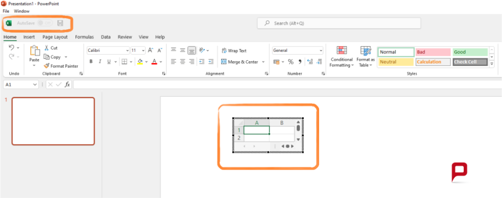 Insert tables and figures in PPT 2