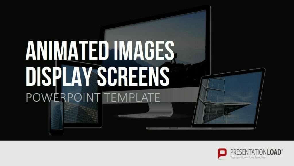 Animated Display Screens PowerPoint Folien Shop