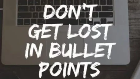 Avoid Bullet Points in Presentations