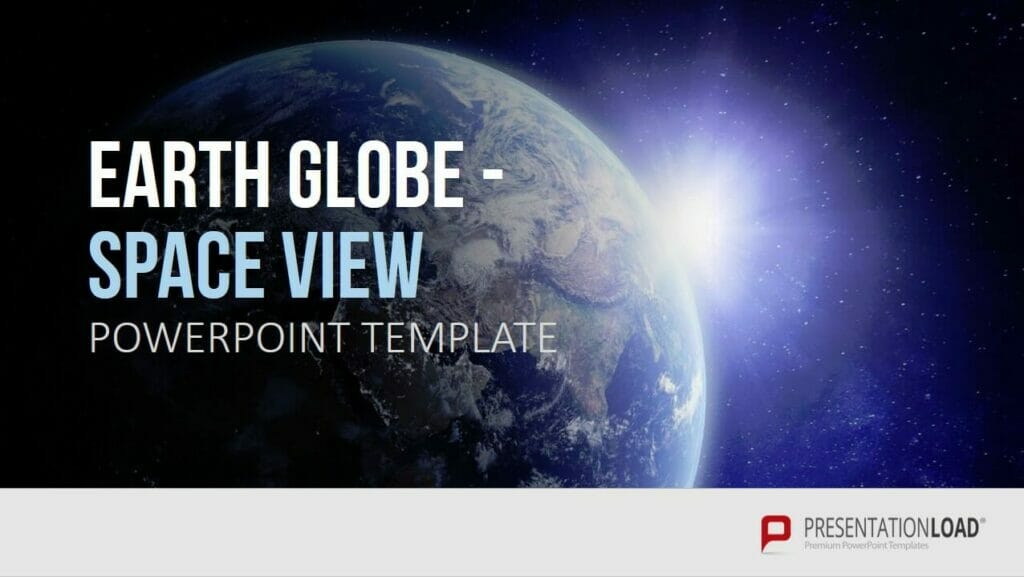 Earth GLobe Space View PowerPoint Folien Shop
