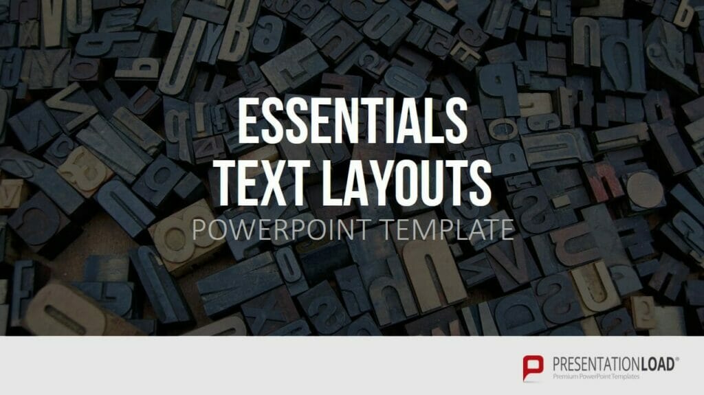 Essentials Text Layouts PowerPoint folien Shop