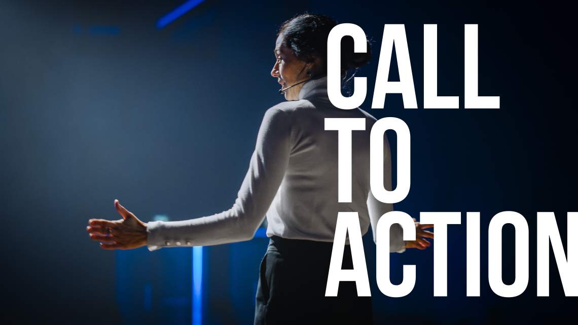 Motivate your audience in presentations with a call to action