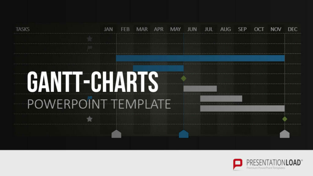 Gantt Charts as timelines in powerpoint