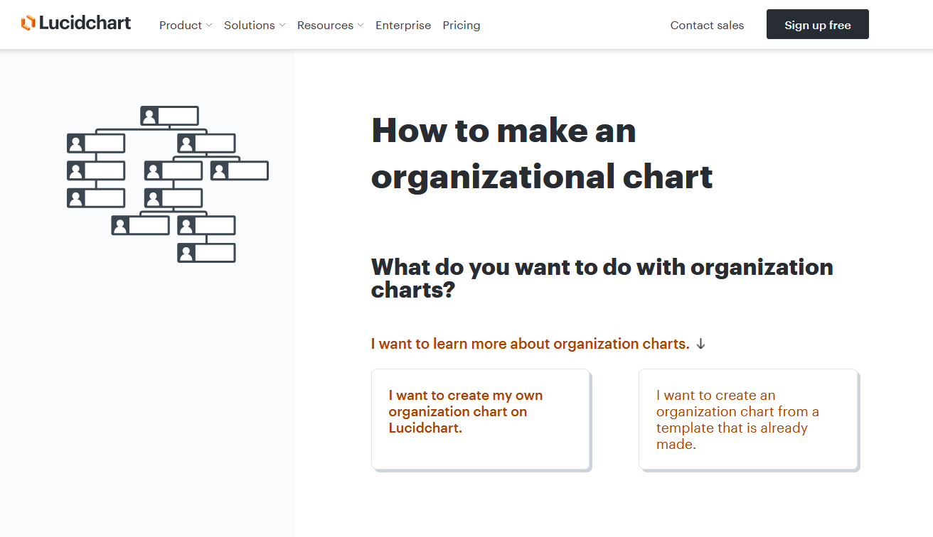 LucidChart for Organizational Charts