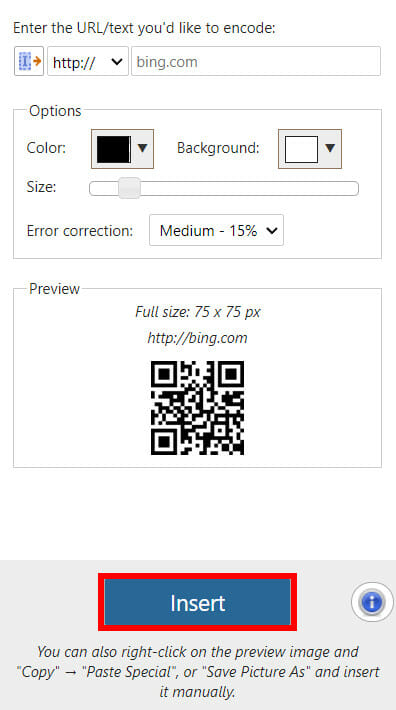 QR codes in powerpoint