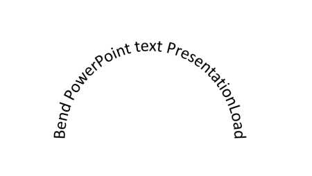 Bending Texts in PowerPoint: How to use curved text