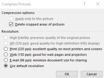 Compress PowerPoint File Size 