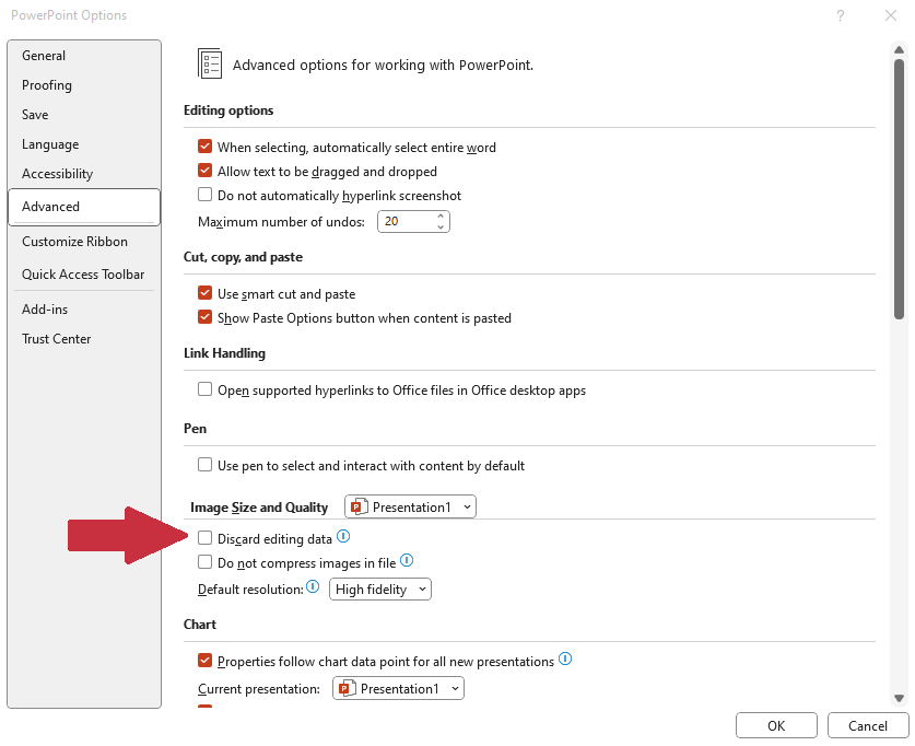 Compress PowerPoint File Size 