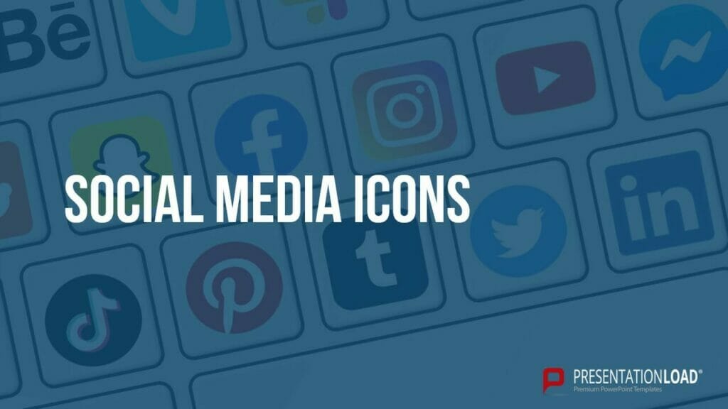 Social-Media-Icons for projecting one message