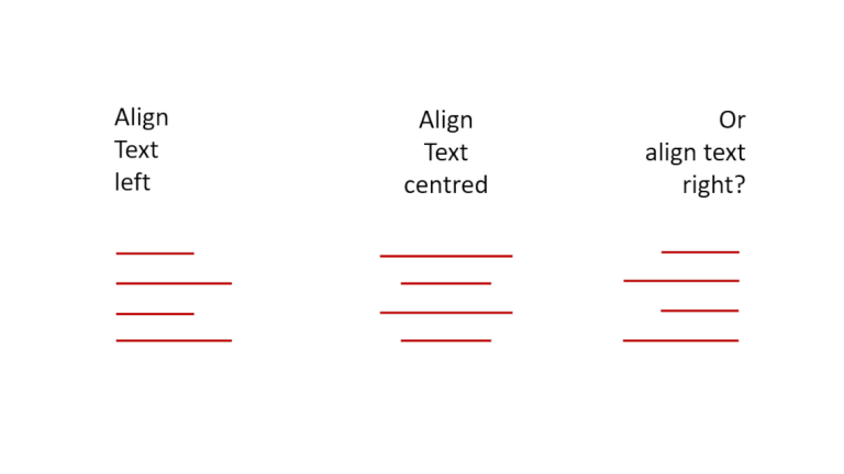 The Right Text Alignment on PowerPoint Slides: This way Your Text is Easy to Read!