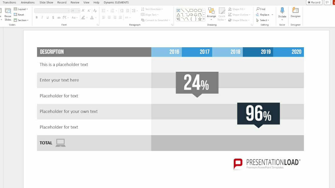 Tables and Figures in PowerPoint