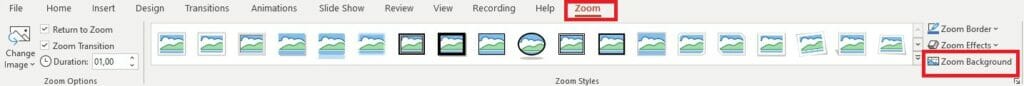 powerpoint zoom effects