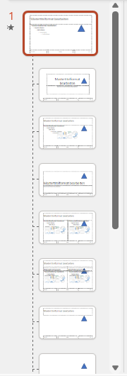 Animations on the slide master insert animation