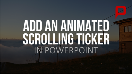 powerpoint scrolling ticker animation tutorial