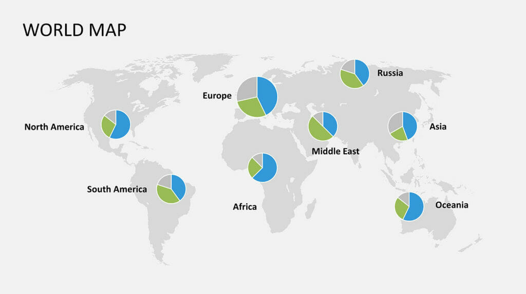 powerpoint worldmap circle diagrams 1