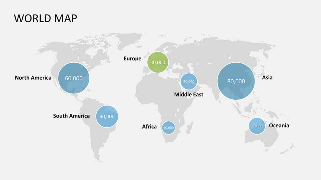 powerpoint worldmap data circles